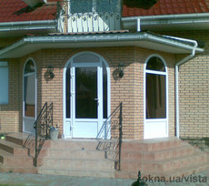 ПВХ двери входные штульповые или одностворчатые